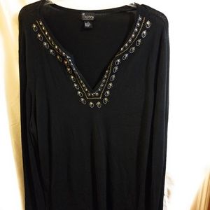 NY Collection Woman Black Sweater 3X